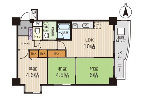 【間取り】 | ハイマート長堀橋