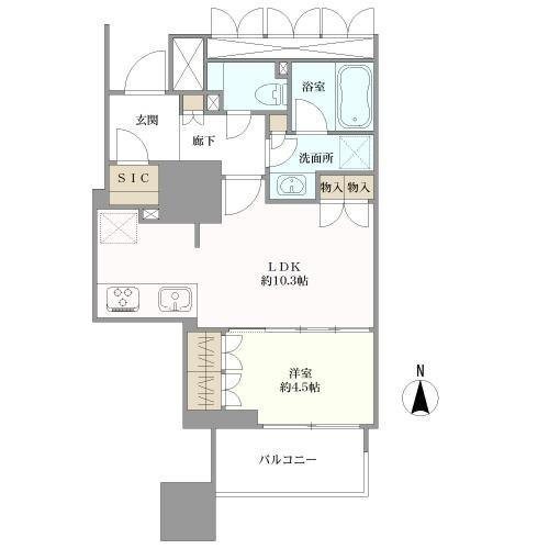 【間取り】 | プレミストタワー靭本町