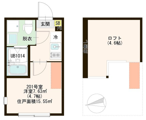 【間取り】 | ハーモニーテラス一之江Ⅱ