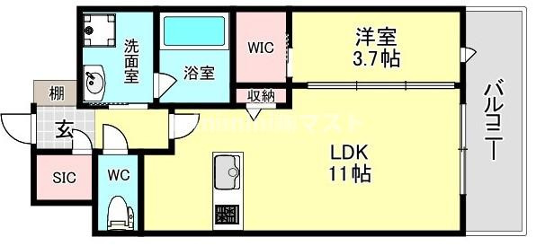 ＴＥＡＬ　ＲＥＳＩＤＥＮＣＥ　ＢＡＹの間取り
