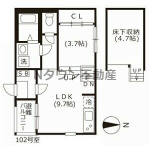 【間取り】 | ハーモニーテラス志賀町Ⅱ | 間取りです。