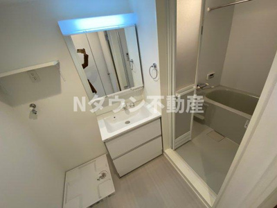 【洗面所】 | ハーモニーテラス志賀町Ⅱ | スペースが確保できる洗面所です
