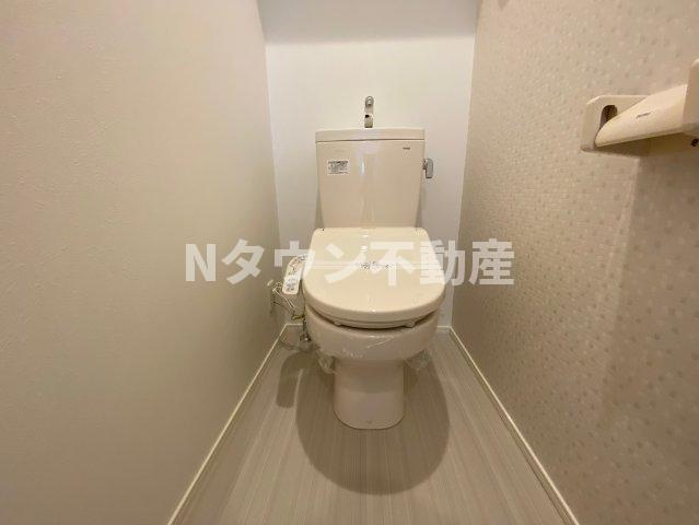 【トイレ】 | ハーモニーテラス志賀町Ⅱ | 落ち着いた色調のトイレです