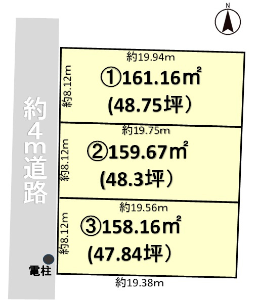 福井市高木町　土地③の土地図
