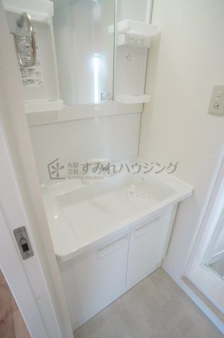 光マンションの洗面所