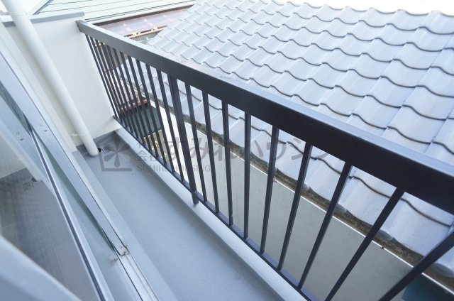 光マンションのバルコニー