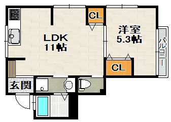 光マンションの間取り