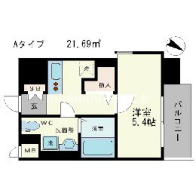 Grandi　Utsubo　Parkの間取り