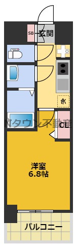 【間取り】 | SOLメイクス浄心天神山 | 間取りです