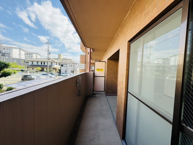 朝日プラザ奈良紀寺のバルコニー