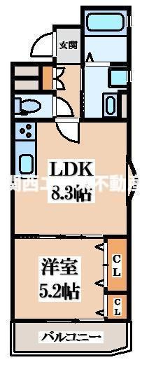 【間取り】 | クリエオーレ津の辺町Ⅰ