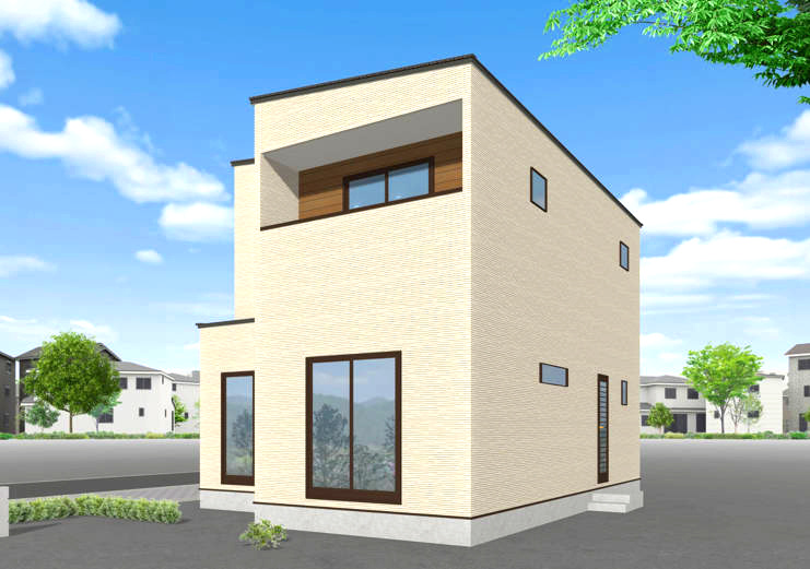 ディアタウン高岡№14　新築分譲戸建の外観パース|外観パースです