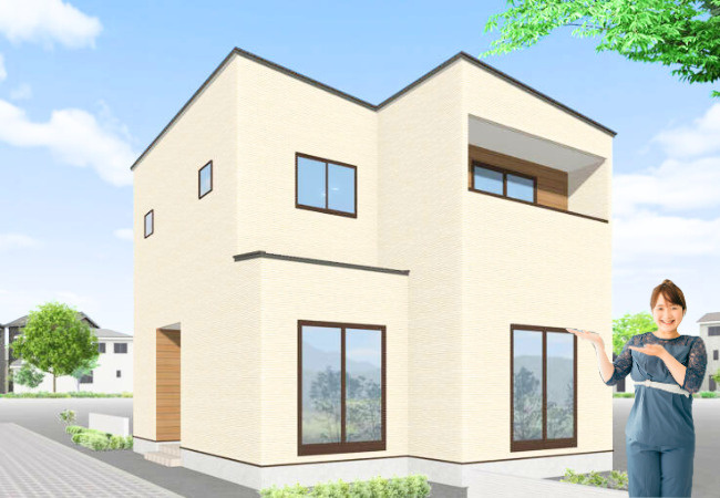 ディアタウン高岡№14　新築分譲戸建の外観|外観パースです。