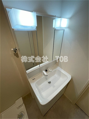 【独立洗面台】 | ベルリード烏山-ミサワホーム施工- | 3面鏡　シャンプードレッサー