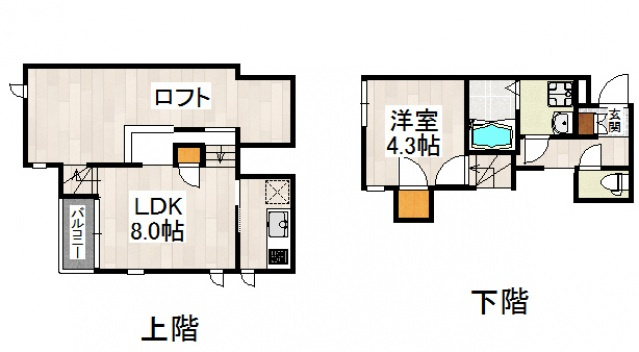 【間取り】 | CB南福岡ルミウス　★プライスホームなら仲介手数料0円です★