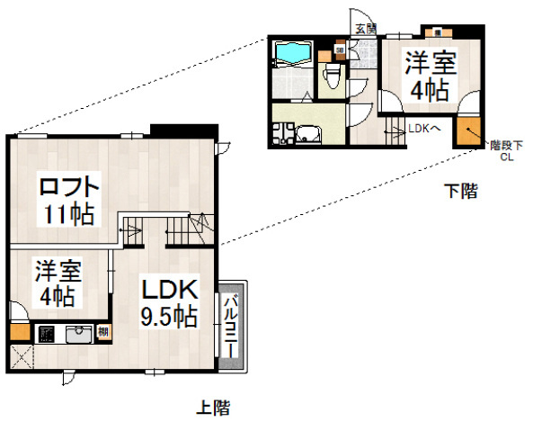 【間取り】 | CB博多クロノス　★プライスホームなら仲介手数料0円です★