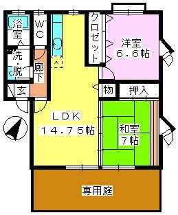 【間取り】 | ビッグガーデンI