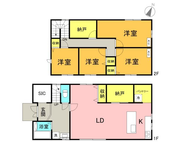 日立市十王町友部　中古戸建の間取り|こだわりのある間取り