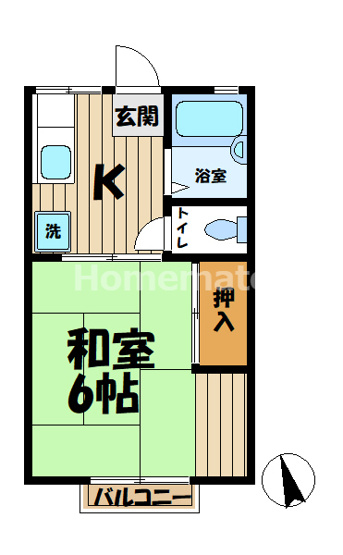 【間取り】 | パナハイツ石井Ｂ