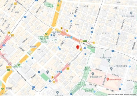 メトロシティ築地新富町の地図