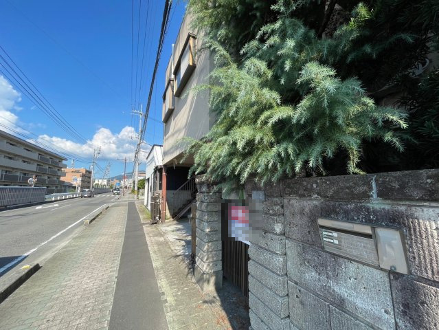 新立町のおトチ　松山市新立町売土地の前面道路含む現地写真