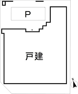 【区画図】 | 松庵一丁目戸建-定期借家契約5年-
