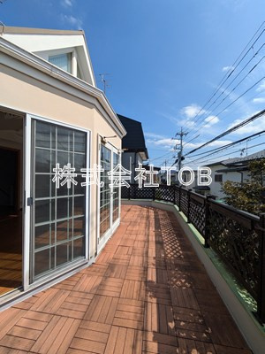 【バルコニー】 | 松庵一丁目戸建-定期借家契約5年-