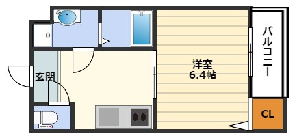 コートジリアン梅田の間取り