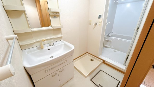 メゾンアンソレイエSの洗面所