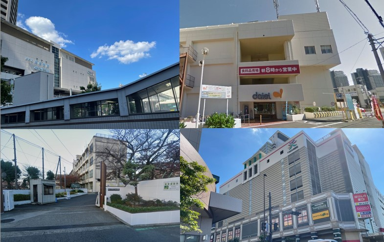 ハピレハウス北野田のその他|南海高野線「北野田駅」徒歩5分！急行停車駅で、難波駅まで直通約20分と快適アクセスが可能。スーパー、小学校、保育園、銀行、郵便局、図書館など、生活に必要な施設が全て徒歩圏内に揃っています！