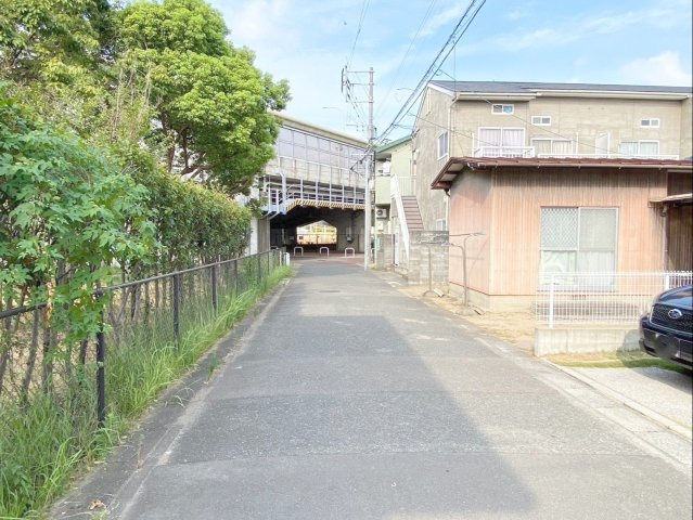 福岡市東区筥松４丁目　土地の前面道路含む現地写真|前面道路と敷地はフラットです！