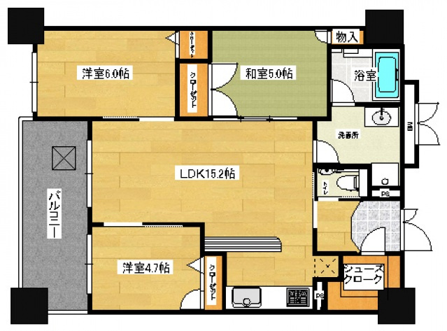 【間取り】 | アクロス天神センタープラザ　★プライスホームなら仲介手数料0円です★