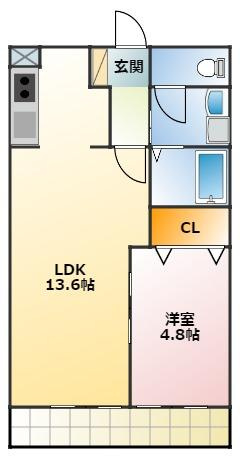 メゾンドユウゼンの間取り