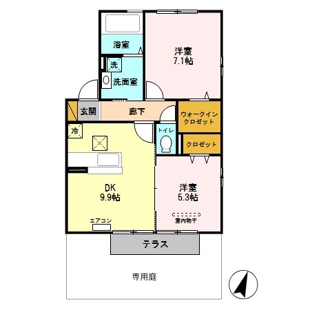 【間取り】 | リビングゲートシティ　Ⅶ