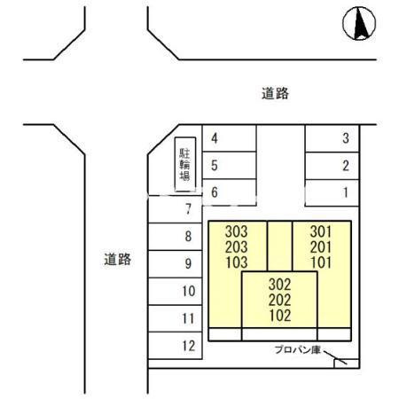 パークサイドグリーンの区画図|高崎、前橋、伊勢崎エリアのお部屋探しはエンドスケープまで！お客様の理想お聞かせ下さい♪