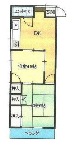 北山ハイツの間取り