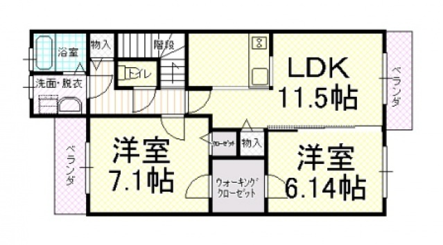 【間取り】 | メゾンラフィーネ
