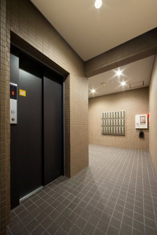 熊本市中央区本荘５丁目の賃貸マンションのロビー