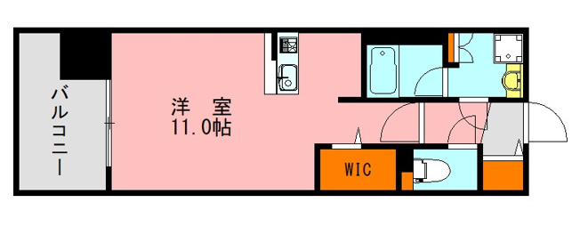 【間取り】 | 仲介手数料半額！デュ・レジア薬院テラス