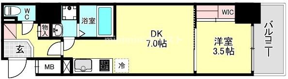 エスリードレジデンス大阪福島サウスフラッツの間取り
