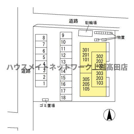 セレーノクローバーの区画図|配置図