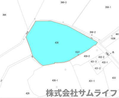 【区画図】 | 赤坂468坪売地