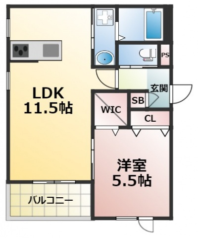 HEBEL MAISON OSAKA PORTの間取り