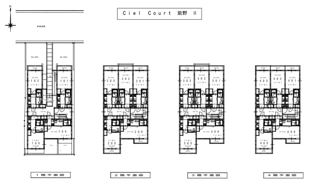 【区画図】 | シエルコート紫野Ⅱ