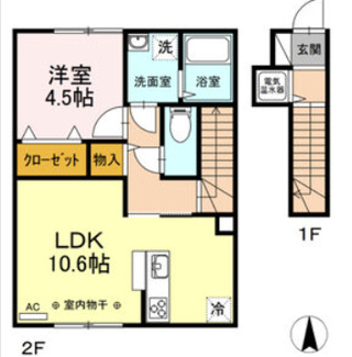 【間取り】 | ジーヴォ福村1丁目