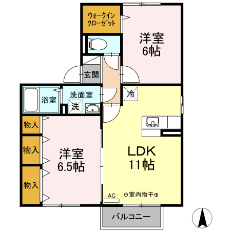 ボヌールＴの間取り