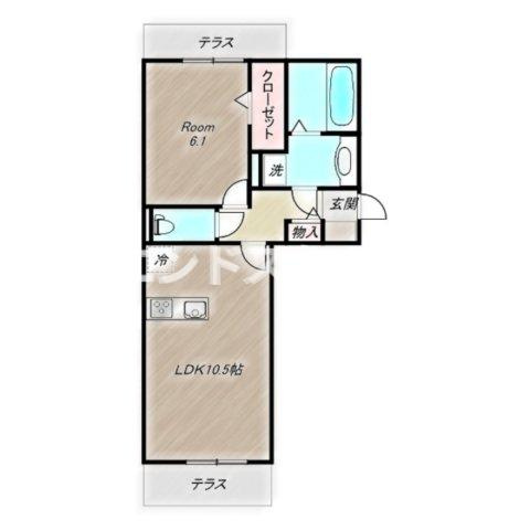 D-ROOM歌川町の間取り|高崎、前橋、伊勢崎エリアのお部屋探しはエンドスケープまで！お客様の理想お聞かせ下さい♪