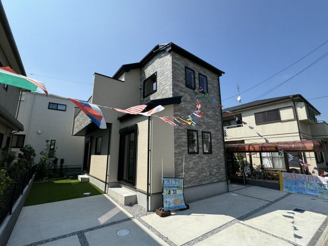松戸市五香４丁目新築戸建【高木第二小学校：5分】の外観|完成済み内覧可能です！