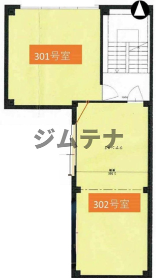【間取り】 | HP北畠ビル　３F