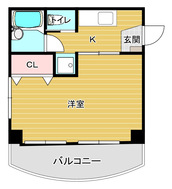 大川ハイツの間取り